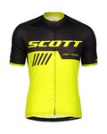 SCOTT Tricou de ciclism cu mânecă scurtă - RC TEAM 10 - galben/negru