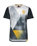 SCOTT Tricou de ciclism cu mânecă scurtă - TRAIL FLOW PRO - alb/albastru