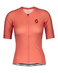 SCOTT Tricou de ciclism cu mânecă scurtă - RC PREMIUM LADY - roz
