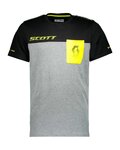 SCOTT Tricou de ciclism cu mânecă scurtă - FACTORY TEAM - galben/gri/negru
