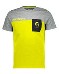 SCOTT Tricou de ciclism cu mânecă scurtă - FACTORY TEAM - galben/gri/negru