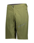 SCOTT Pantaloni scurți de ciclism fără bretele - ENDURANCE LS/FIT - verde