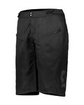 SCOTT Pantaloni scurți de ciclism fără bretele - TRAIL VERTIC - negru