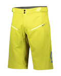 SCOTT Pantaloni scurți de ciclism fără bretele - TRAIL VERTIC - galben