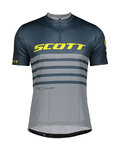 SCOTT Tricou de ciclism cu mânecă scurtă - RC TEAM 20 MTB - galben/albastru