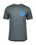 SCOTT Tricou de ciclism cu mânecă scurtă - TRAIL FLOW DRI - albastru