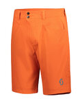 SCOTT Pantaloni scurți de ciclism fără bretele - TRAIL MTN - portocaliu
