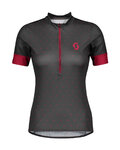 SCOTT Tricou de ciclism cu mânecă scurtă - ENDURANCE 20 LADY - roz/gri