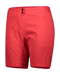 SCOTT Pantaloni scurți de ciclism fără bretele - ENDURANCE LS/F. LADY - roz