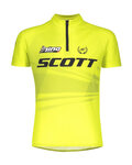 SCOTT Tricou de ciclism cu mânecă scurtă - RC PRO JUNIOR - galben