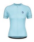 SCOTT Tricou de ciclism cu mânecă scurtă - ENDURANCE 10 LADY - albastru deschis