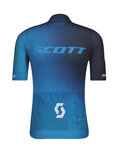 SCOTT Tricou de ciclism cu mânecă scurtă - RC PRO 2021 - albastru/alb