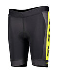 SCOTT Pantaloni scurți de ciclism fără bretele - RC PRO JUNIOR - negru/galben
