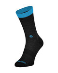 SCOTT Șosete clasice de ciclism - TRAIL CREW - albastru/gri