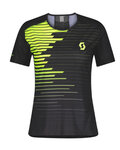 SCOTT Tricou de ciclism cu mânecă scurtă - RC RUN LADY - negru/galben