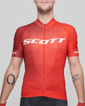 SCOTT Tricou de ciclism cu mânecă scurtă - RC PRO 2021 - roșu/alb