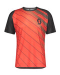 SCOTT Tricou de ciclism cu mânecă scurtă - TRAIL VERTIC - roșu/gri