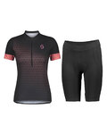 SCOTT Tricoul și pantaloni scurți de ciclism - GRAVEL CONTESSA LADY - mov/negru