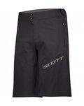 SCOTT Pantaloni scurți de ciclism fără bretele - ENDURANCE LS/FIT W/PAD - negru