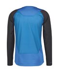 SCOTT Tricou de ciclism cu mânecă lungă de vară - TRAIL PROGRESS - negru/albastru