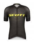 SCOTT Tricoul și pantaloni scurți de ciclism - RC PRO SS - gri/galben/negru