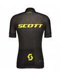 SCOTT Tricoul și pantaloni scurți de ciclism - RC PRO SS - gri/galben/negru