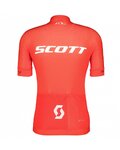 SCOTT Tricoul și pantaloni scurți de ciclism - RC PRO SS - gri/alb/roșu