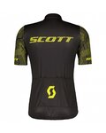 SCOTT Tricou de ciclism cu mânecă scurtă - RC TEAM 10 SS - galben/negru