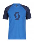 SCOTT Tricou de ciclism cu mânecă scurtă - ICON RAGLAN SS - albastru