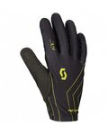 SCOTT Mănuși cu degete lungi de ciclism - RC TEAM - negru/galben