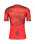 SCOTT Tricou de ciclism cu mânecă scurtă - RC PREMIUM CLIMBER - gri/roșu