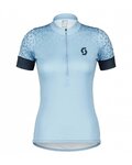 SCOTT Tricou de ciclism cu mânecă scurtă - ENDURANCE 20 SS LADY - albastru deschis/albastru