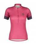 SCOTT Tricou de ciclism cu mânecă scurtă - ENDURANCE 20 SS LADY - mov/roz
