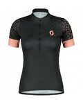 SCOTT Tricou de ciclism cu mânecă scurtă - ENDURANCE 20 SS LADY - negru/roz