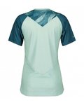 SCOTT Tricou de ciclism cu mânecă scurtă - TRAIL VERTIC LADY - albastru