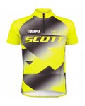 SCOTT Tricou de ciclism cu mânecă scurtă - RC PRO SS JUNIOR - galben/negru
