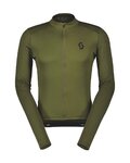 SCOTT Tricou de ciclism cu mânecă lungă de vară - ENDURANCE 10 - verde