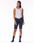 SCOTT Pantaloni scurți de ciclism fără bretele - ENDURANCE 40+ LADY - albastru
