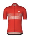 SCOTT Tricou de ciclism cu mânecă scurtă - TEAM 10 - roșu