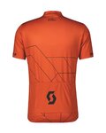 SCOTT Tricou de ciclism cu mânecă scurtă - TEAM 20 - portocaliu