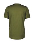 SCOTT Tricou de ciclism cu mânecă scurtă - TRAIL FLOW ZIP SS - verde