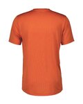 SCOTT Tricou de ciclism cu mânecă scurtă - TRAIL FLOW ZIP SS - portocaliu