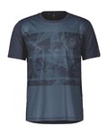 SCOTT Tricou de ciclism cu mânecă scurtă - TRAIL FLOW SS - albastru