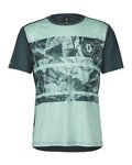 SCOTT Tricou de ciclism cu mânecă scurtă - TRAIL FLOW SS - verde deschis/verde