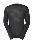 SCOTT Tricou de ciclism cu mânecă lungă de vară - TRAIL FLOW LS - negru/gri