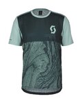SCOTT Tricou de ciclism cu mânecă scurtă - TRAIL VERTIC SS - verde/verde deschis