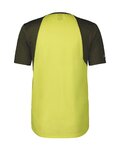 SCOTT Tricou de ciclism cu mânecă scurtă - TRAIL VERTIC SS - verde/galben