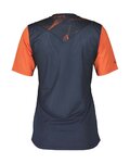 SCOTT Tricou de ciclism cu mânecă scurtă - TRAIL VERTIC SS LADY - albastru/portocaliu