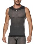 SIX2 Tricou de ciclism fără mâneci - SML BT - negru