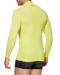 SIX2 Tricou de ciclism cu mânecă lungă - TS3 II - galben